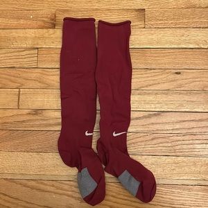 Nike Maroon Soccer socks
